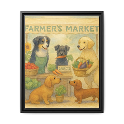 Framed Dog Art Print, Colorful Pet Decor, Animal Lover Gift, Farmhouse Wall Art, Dog Lover Home Decoration Printify