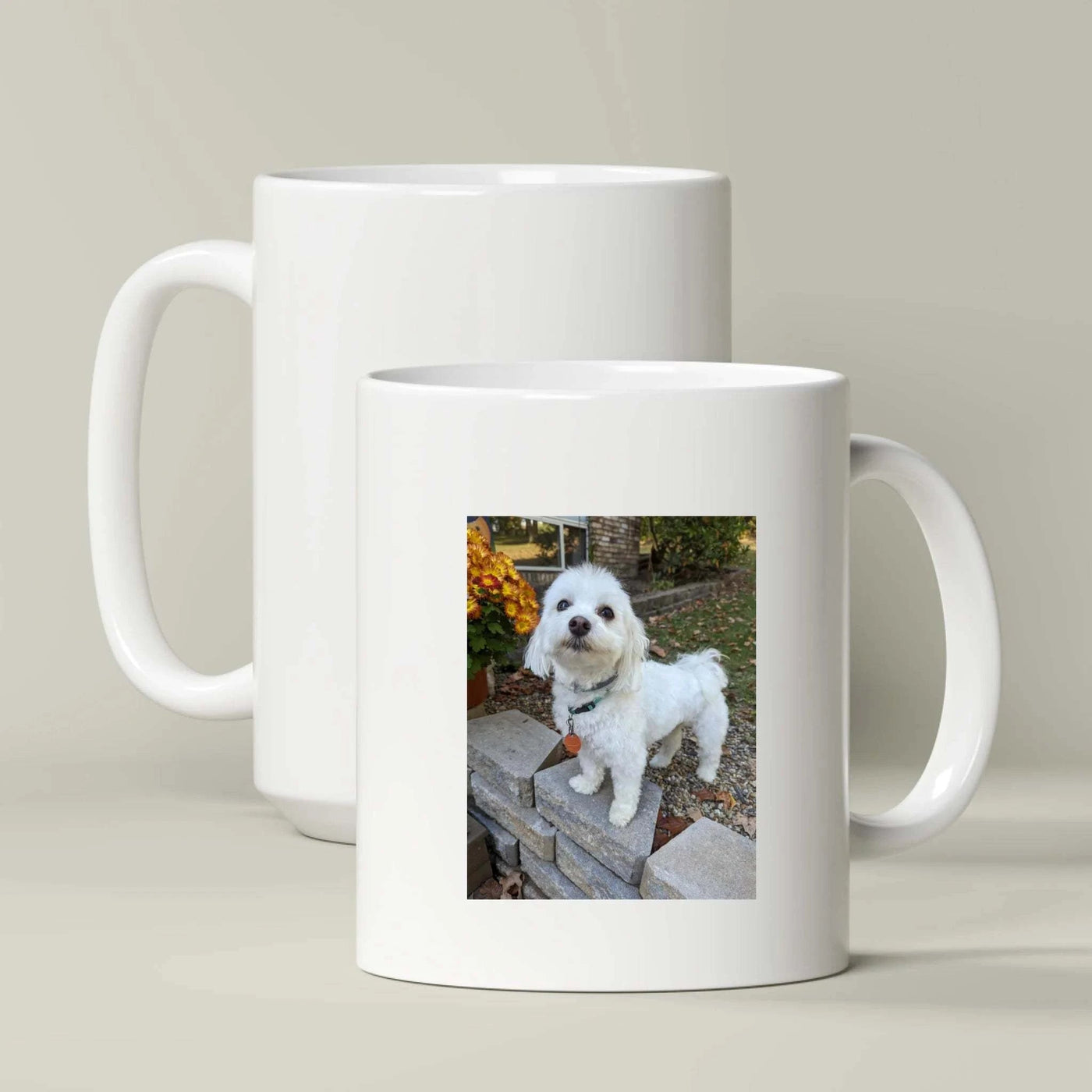 Custom Dog Photo Mug Printify