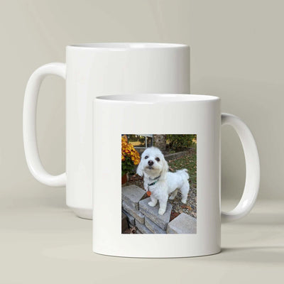Custom Dog Photo Mug Printify