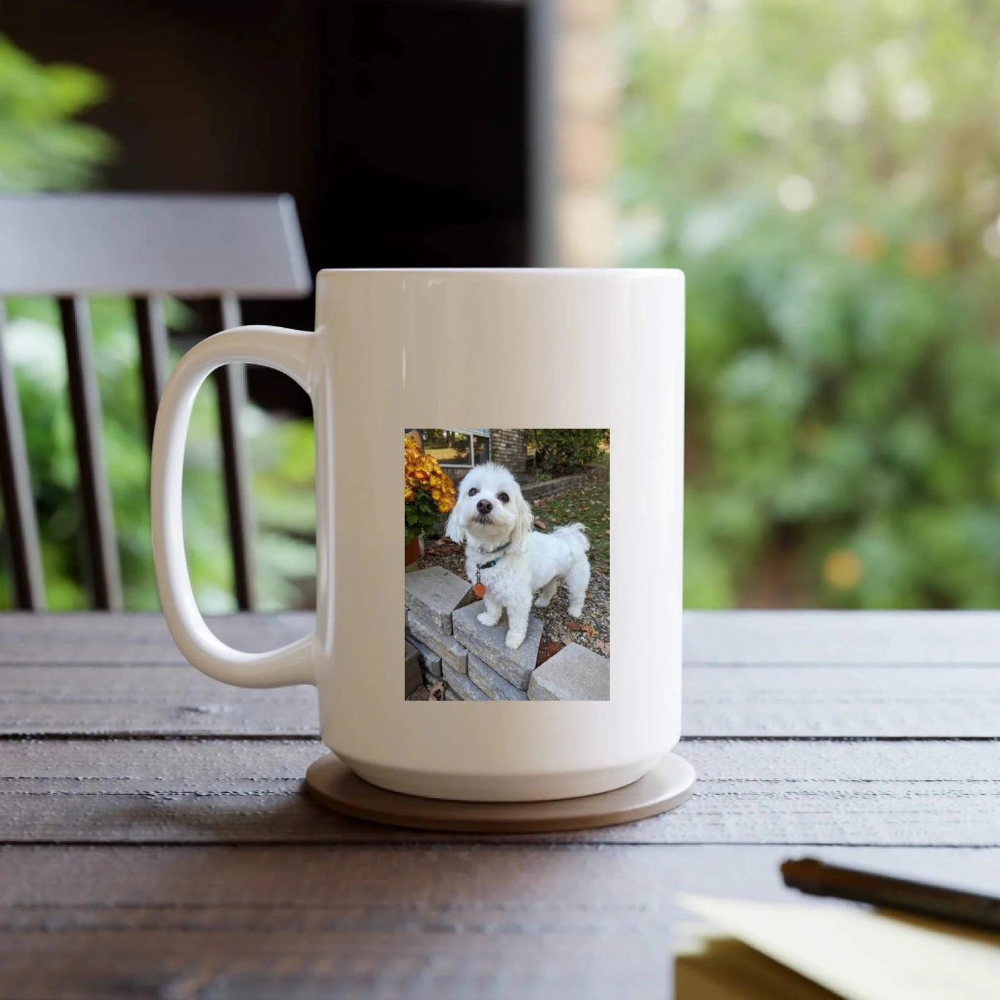 Custom Dog Photo Mug Printify