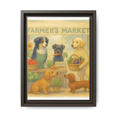 Framed Dog Art Print, Colorful Pet Decor, Animal Lover Gift, Farmhouse Wall Art, Dog Lover Home Decoration Printify