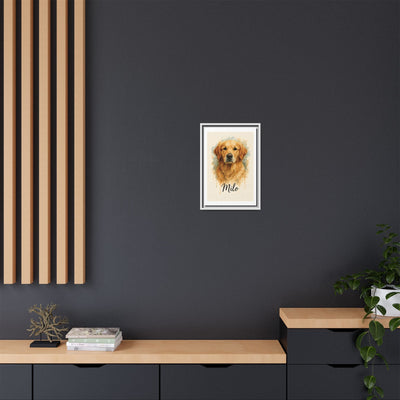 Framed Canvas, Dog Lover Decor, Lifelike Design, Home Wall Art, Matte Canvas Print, Housewarming Gift, Birthday Present for Dog Owners Printify