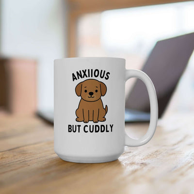 Anxious But Cuddly Dog Mug