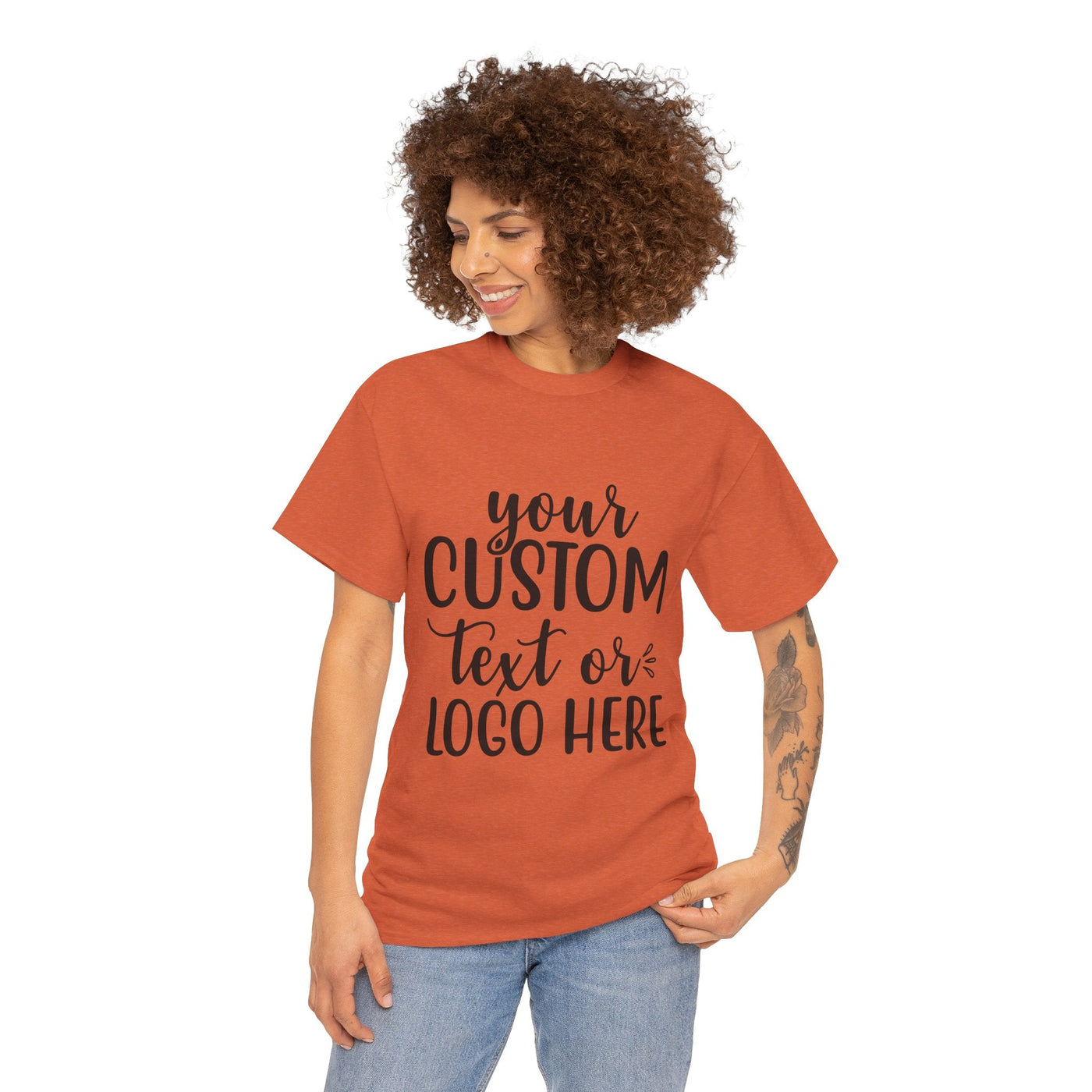 Customizable Unisex Tee with Your Text or Logo, Personalizable Gift, Casual Wear, Graphic Tee, Unique Shirt, Birthday Gift Printify