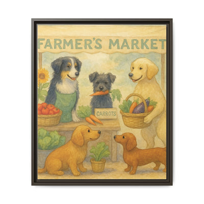 Framed Dog Art Print, Colorful Pet Decor, Animal Lover Gift, Farmhouse Wall Art, Dog Lover Home Decoration Printify