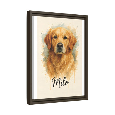 Framed Canvas, Dog Lover Decor, Lifelike Design, Home Wall Art, Matte Canvas Print, Housewarming Gift, Birthday Present for Dog Owners Printify