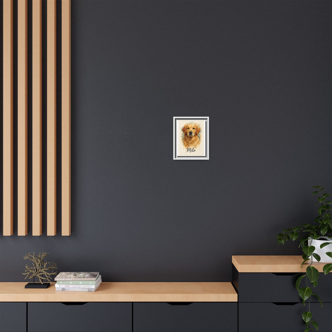 Framed Canvas, Dog Lover Decor, Lifelike Design, Home Wall Art, Matte Canvas Print, Housewarming Gift, Birthday Present for Dog Owners Printify