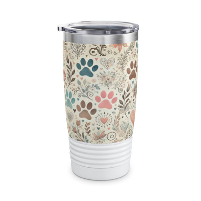 Floral Pet Lover Tumbler, 20oz - Perfect for Dog & Cat Owners, Gifts for Pet Lovers, Travel Mug, Insulated Drinkware, Animal Prints Printify