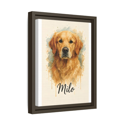 Framed Canvas, Dog Lover Decor, Lifelike Design, Home Wall Art, Matte Canvas Print, Housewarming Gift, Birthday Present for Dog Owners Printify