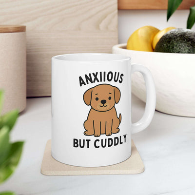 Anxious But Cuddly Dog Mug