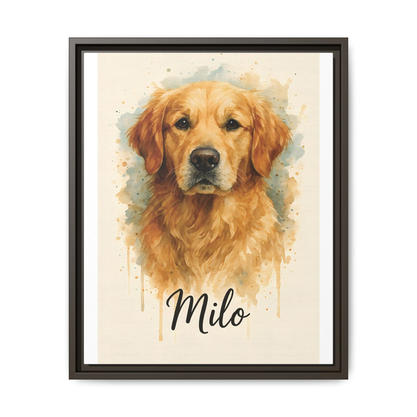 Framed Canvas, Dog Lover Decor, Lifelike Design, Home Wall Art, Matte Canvas Print, Housewarming Gift, Birthday Present for Dog Owners Printify
