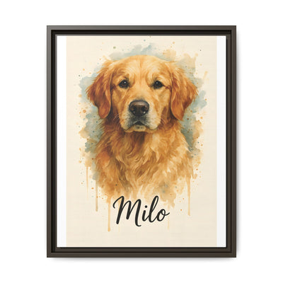 Framed Canvas, Dog Lover Decor, Lifelike Design, Home Wall Art, Matte Canvas Print, Housewarming Gift, Birthday Present for Dog Owners Printify